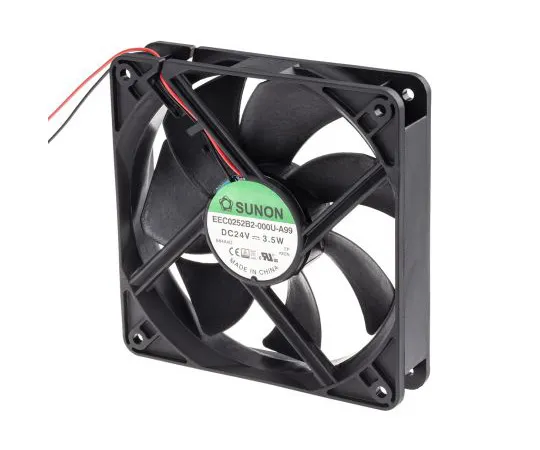 63-5067-21 Sunon EE Series Axial Fan, 120 x 120 x 25mm, 158.1m³/h, 3.5W, 24 V dc EEC0252B2-000U-A99