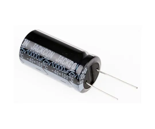 63-4998-18 RS PRO 10000μF 25V dc Aluminium Electrolytic Capacitor, Through Hole 22 (Dia.) x 42mm +105°C 22mm 10mm 42mm 711-1217