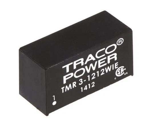 63-5084-98 TRACOPOWER TMR 3WIE 3W Isolated DC-DC Converter Through Hole, Voltage in 4.5 → 18 V dc, Voltage out 12V dc TMR 3-1212WIE