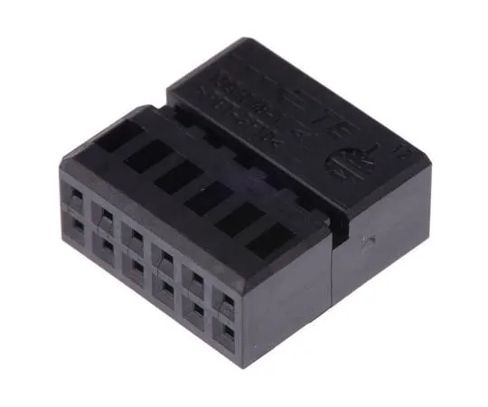 63-5013-63 TE Connectivity Micro Quadlock System Series, 2 Row 12 Way Cable Mount Plug Housing, with Crimp Termination Method 1394048-1