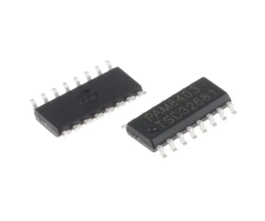 63-5105-10 PAM8403DR DiodesZetex, Audio Amplifier, 16-Pin SOP PAM8403DR