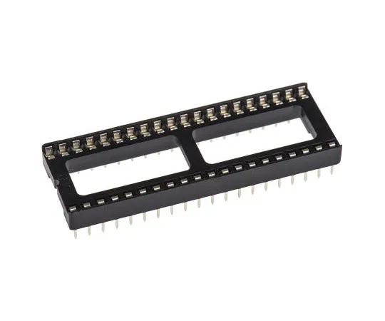 63-4940-42 ASSMANN WSW 2.54mm Pitch Vertical 40 Way, Through Hole Stamped Pin Open Frame IC Dip Socket, 1A A 40-LC-TT