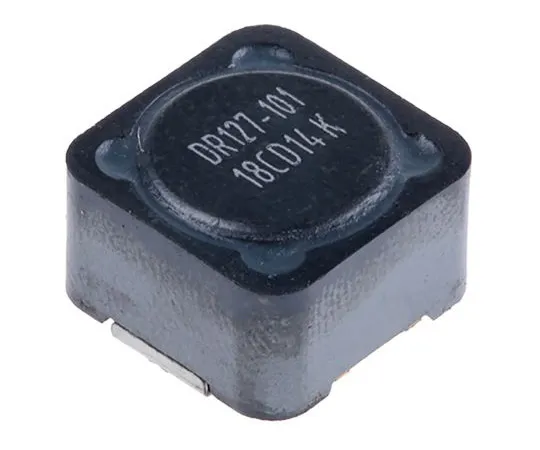 63-5084-88 Cooper Bussmann DR73/74/125/127 Series Type 0127 Shielded Wire-wound SMD Inductor with a Ferrite Core, 100 μH ±20% DR127-101-R