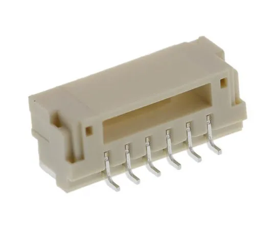 63-5055-38 JST GH, 6 Way, Right Angle PCB Header SM06B-GHS-TB(LF)(SN)