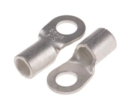 63-5123-19 RS PRO Uninsulated Crimp Ring Terminal, #10 Stud Size, 10mm² to 10mm² Wire Size 809-2271