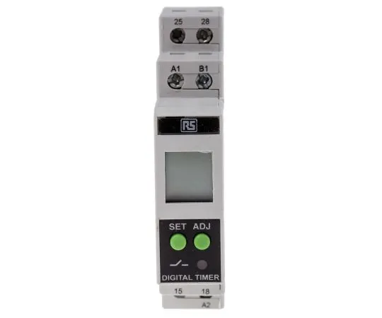 63-5165-57 RS PRO Multi Function 18 Timer Relay, 01. s → 999 h, DPNO, 2 Contacts, DPNO, 24 → 240 V ac/dc 896-6860