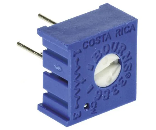 63-5098-11 220kΩ Through Hole Trimmer Potentiometer 0.5W Top Adjust Bourns 3386 Series 3386P-1-224LF