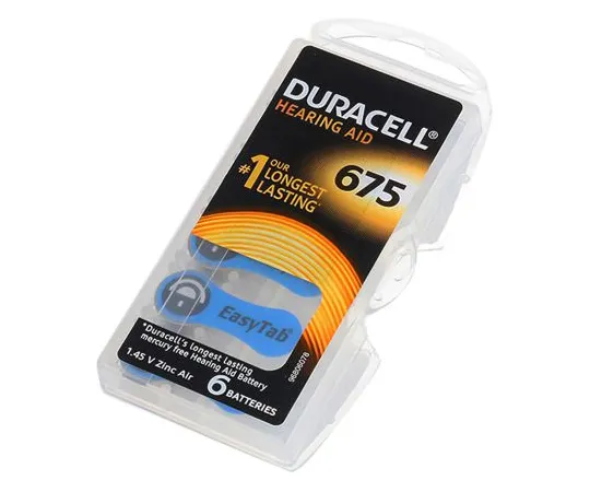 63-5113-25 Duracell EasyTab Button Battery, PR44, 1.4V, 11.6mm Diameter 96077580