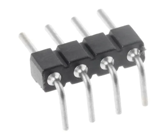 63-4982-86 Preci-Dip 2.54mm 4-Way PCB Header Pin, -Row Male, Through Hole, 800-80-004-20-001101 800-80-004-20-001101