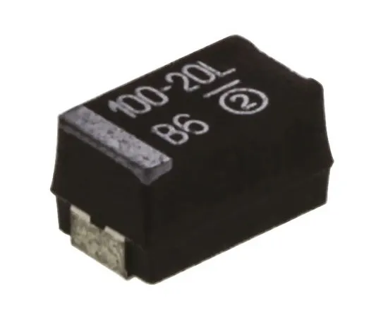 63-4959-15 Vishay Tantalum Capacitor 100μF 20V dc MnO2 Solid ±10% Tolerance 293D Series 293D107X9020E2TE3