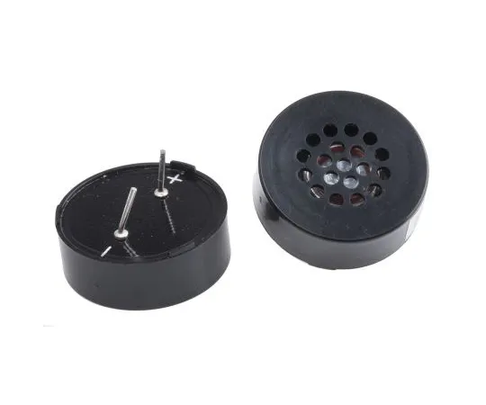 63-5094-38 RS PRO 32Ω 0.2W Miniature Speaker 22.8mm Dia. , 6mm Lead Length 22.8 x 8.7mm (LxWxD) 780-0719