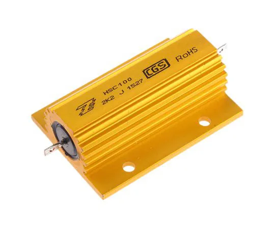 63-5122-19 TE Connectivity HSC100 Series Aluminium Ho***d Solder Lug Wire Wound Panel Mount Resistor, 2.2kΩ ±5% 100W HSC1002K2J