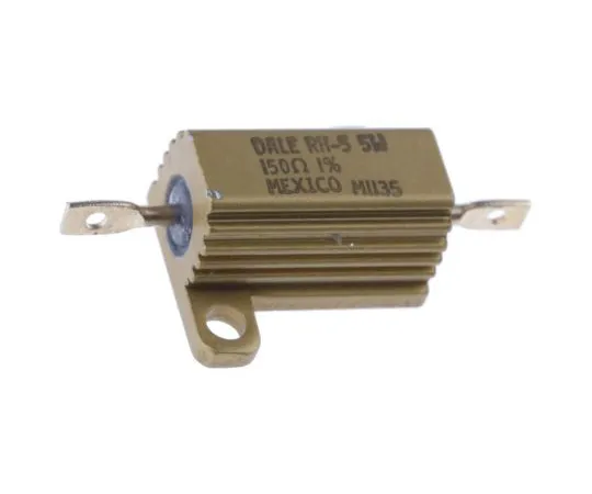 63-4957-30 Vishay RH005 Series Aluminium Ho***d Axial Wire Wound Panel Mount Resistor, 150Ω ±1% 7.5W RH005150R0FE02