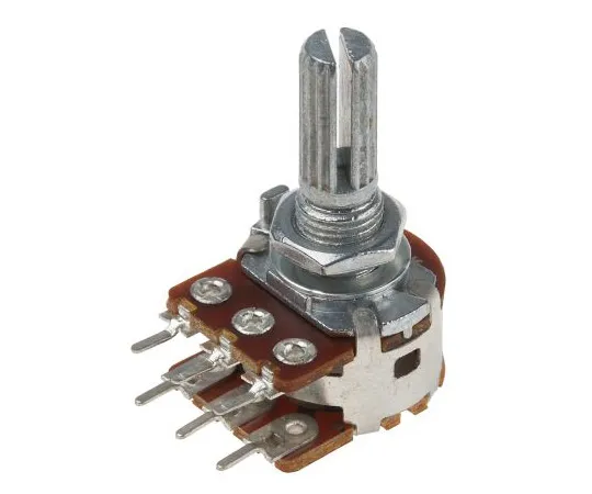63-5038-12 Bourns 2 Gang Rotary Carbon Potentiometer with a 6 mm Dia. Shaft, 100kΩ, ±20%, 0.125W, Linear PDB182-K220K-104B PDB182-K220K-104B