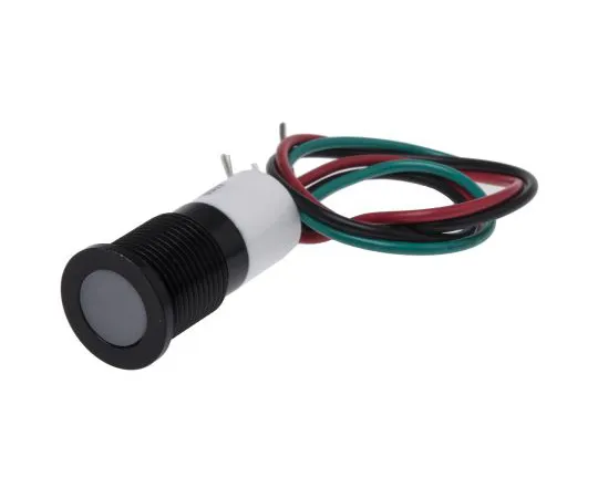 63-4985-96 RS PRO Green, Red, Yellow Indicator, 12 V dc, 14mm Mounting Hole Size, Lead Wires Termination, IP67 703-9033