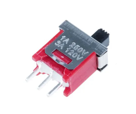 63-5036-25 PCB Slide Switch Single Pole Double Throw (SPDT) On-Off-On 3 A @ 120 V ac Top 734-7264