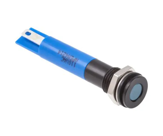 63-5145-11 RS PRO Blue Indicator, 110 V ac, 8mm Mounting Hole Size, Solder Lug Termination, IP67 846-2816
