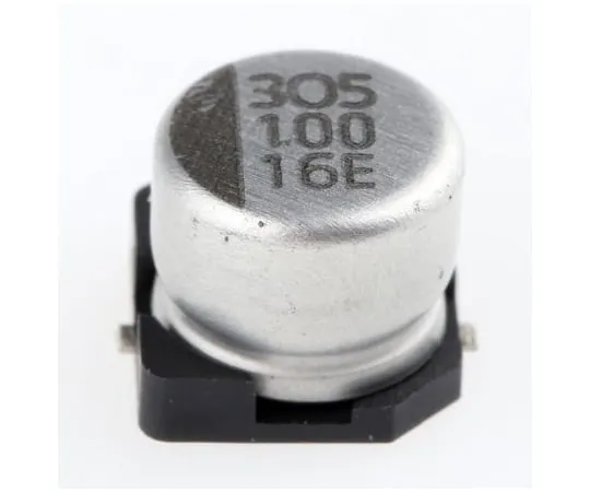 63-5038-55 NIC Components 100μF 16V dc Aluminium Electrolytic Capacitor, Surface Mount 6.3 (Dia.) x 5.5mm +85°C 6.3mm 2.2mm NACE101M16V6.3X5.5TR13F