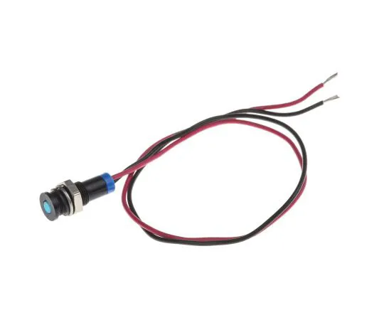 63-4978-02 RS PRO Blue Indicator, 2 V dc, 6mm Mounting Hole Size, Lead Wires Termination, IP67 700-1858