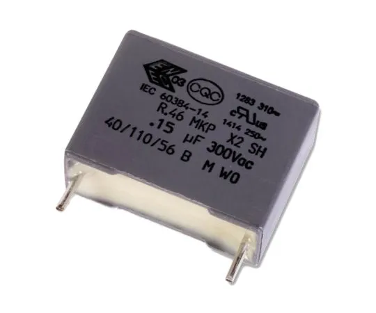63-5157-89 KEMET 1μF Polypropylene Capacitor PP 310 V ac, 630 V dc ±10% Tolerance Through Hole R46 Series R463N410050N1K