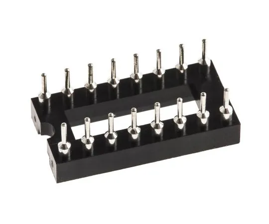 63-4940-47 ASSMANN WSW 2.54mm Pitch Vertical 16 Way, Through Hole Turned Pin Open Frame IC Dip Socket, 3A AR 16 HZL-TT