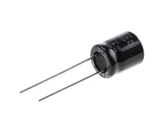 63-4998-61 RS PRO 100μF 63V dc Aluminium Electrolytic Capacitor, Through Hole 10 (Dia.) x 12mm +105°C 10mm 5mm 12mm 711-1602