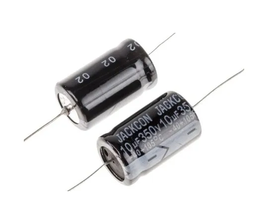 63-4989-86 RS PRO 10μF 350V dc Aluminium Electrolytic Capacitor, Through Hole 13 (Dia.) x 22mm +105°C 13mm 22mm 707-6417