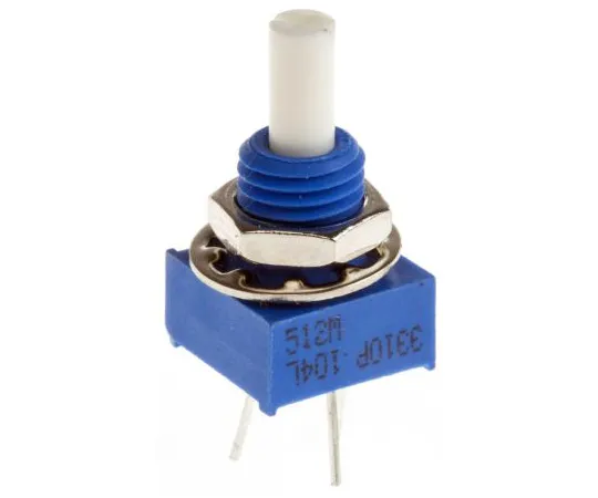 63-4969-20 Bourns 1 Gang Rotary Conductive Plastic Potentiometer with a 3.18 mm Dia. Shaft, 100kΩ, ±20%, 0.25W, Linear 3310P-001-104L