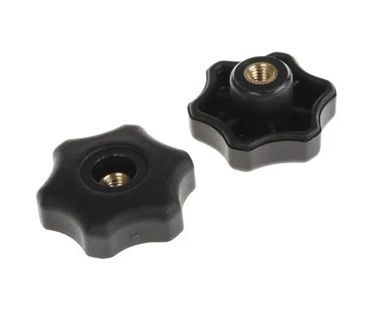 63-6565-15 RS PRO Black Multiple Lobes Clamping Knob, M6 161-212