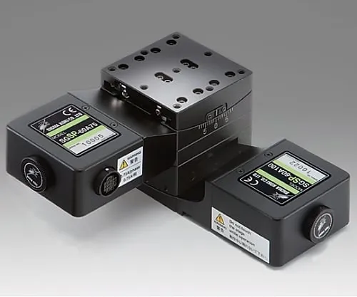 61-6985-13 Small Automatic Gonio Stage Rotation Center Height 75mm Stage Height 55mm SGSP-60B75