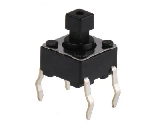 63-5066-65 Black Stem Tactile Switch, Single Pole Single Throw (SPST) 50 mA @ 12 V dc 7.3mm SKHHCWA010
