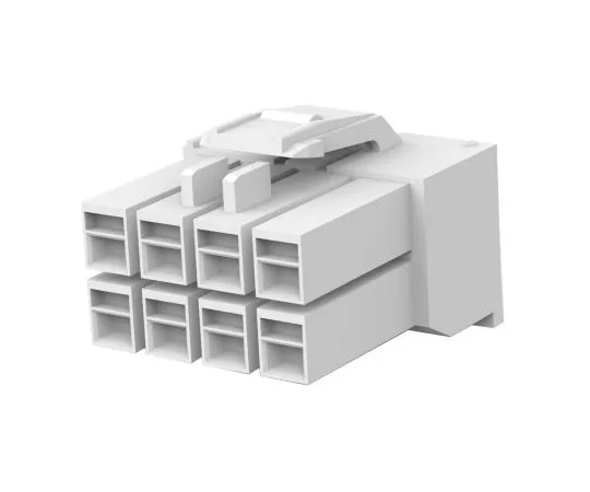 63-5001-41 TE Connectivity AMP Universal Power Male Connector Housing, 3.96mm Pitch, 8 Way, 2 Row 176275-1