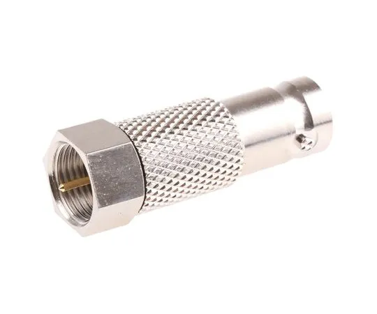 63-5039-51 Straight 75Ω RF Adapter BNC Socket to Type F Plug 3GHz 738-5884