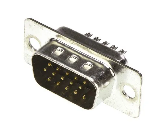 63-4939-47 ASSMANN WSW A-HDS Series Cable Mount, 15 Pin Solder D-sub Connector Plug, Shell Size E High Density A-HDS 15 LL/Z
