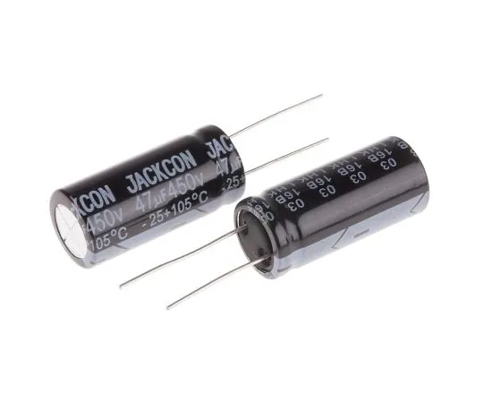 63-4998-97 RS PRO 47μF 450V dc Aluminium Electrolytic Capacitor, Through Hole 16 (Dia.) x 36mm +105°C 16mm 7.5mm 36mm 711-2150