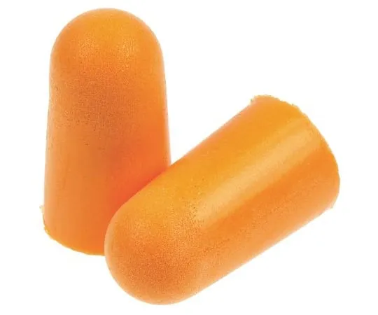 63-6555-34 Earplugs Disposable Polyurethane 500 Orange 1100-R