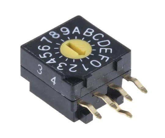 63-4992-79 16 Way Through Hole DIP Switch, Rotary Flush Actuator DRR3016