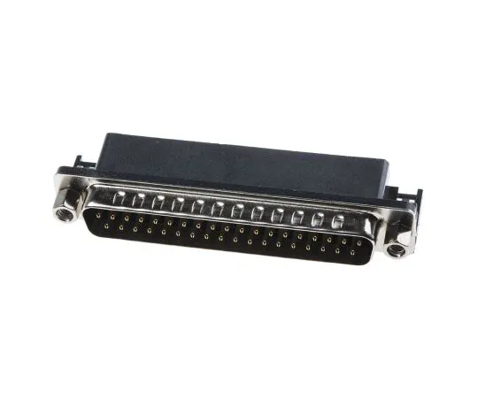 63-5125-13 RS 107 Series, 37 Way Right Angle PCB D-sub Connector Plug, 2.77mm Pitch, with 4-40 UNC Screwlocks 811-7137