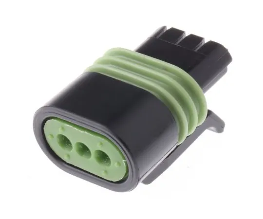 63-5114-98 Delphi Metri-Pack 150.2 Pull-To-Seat Series, 1 Row 3 Way Cable Mount Socket Connector, with Crimp Termination Method 12162182