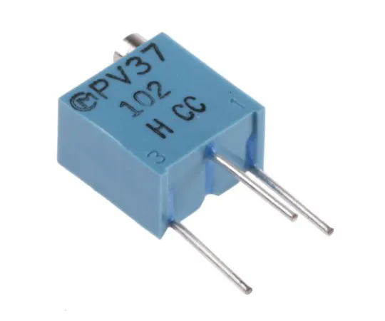 63-5084-08 1kΩ Through Hole Trimmer Potentiometer 0.25W Top Adjust Bourns PV37 Series PV37W102C01B00