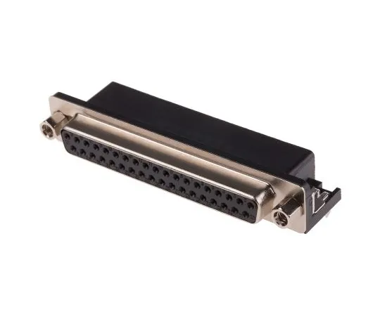 63-5125-12 RS Pro 37 Way Right Angle PCB D-sub Connector Socket, 2.77mm Pitch, with 4-40 UNC Screwlocks 811-7131