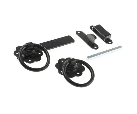 63-5164-53 RS PRO Steel Ring Gate Latch with Black Epoxy Finish 894-6765