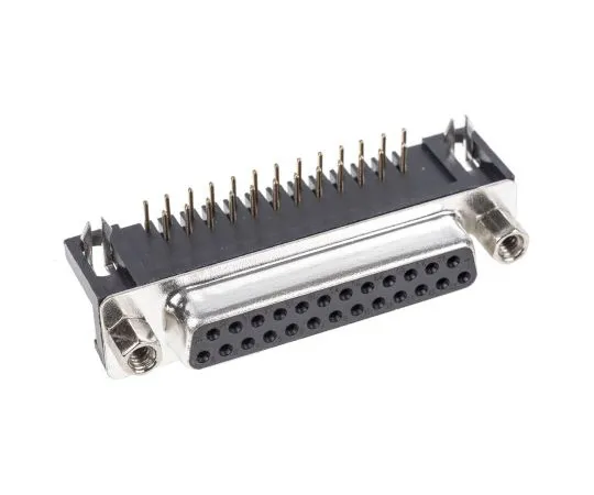 63-4939-36 ASSMANN WSW A-DF Series, 25 Way Right Angle Through Hole PCB D-sub Connector Socket, 2.77mm Pitch, with 4-40 UNC A-DF 25 A/KG-T2