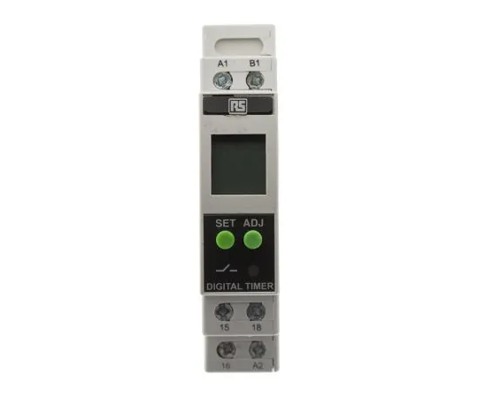 63-5165-58 RS Pro Multi Function 18 Timer Relay, 01. s → 999 h, SPDT, 1 Contacts, SPDT, 24 → 240 V ac/dc 896-6863