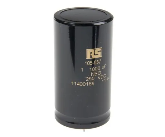 63-6547-08 KEMET 1000μF 250V dc Aluminium Electrolytic Capacitor, Through Hole 40 x 75mm +85°C 40mm 75mm ALP20A102DE250