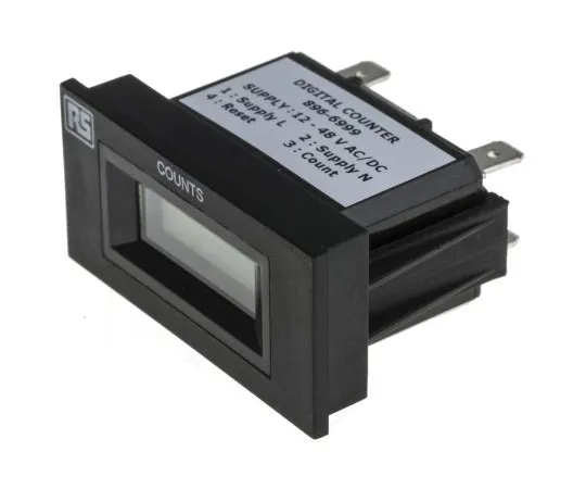 63-5165-77 RS Pro 6 Digit, LCD, Digital Counter, 10Hz, 12 → 48 V ac/dc 896-6999