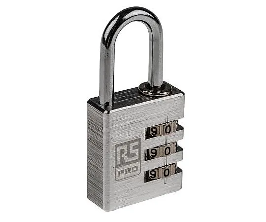 63-5095-67 RS 30mm Aluminium Combination Padlock 781-6039