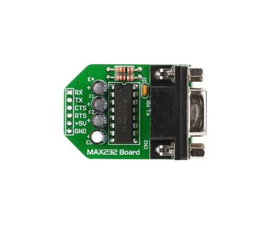 63-5161-19 MikroElektronika MAX232 RS232 Driver Adapter Board MIKROE-222 MIKROE-222