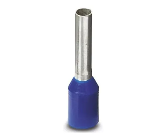 63-5118-12 Phoenix Contact AI Series Insulated Crimp Bootlace Ferrule, 6mm Pin Length, 0.8mm Pin Diameter, 0.25mm² Wire Size, Blue 3203040