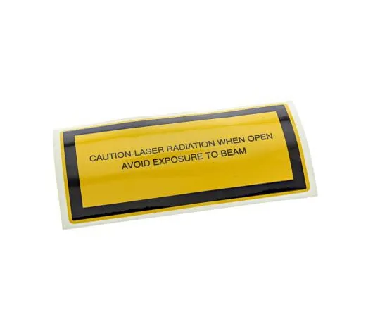 63-6550-49 Brady Y163067 5 x Laser Radiation Hazard Label (English), Black/Yellow Self-Adhesive Vinyl Y163067